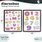 Stupell Industries Muted Letters & Numbers Educational 2pc Floating Frame Set, design by Susan Ball